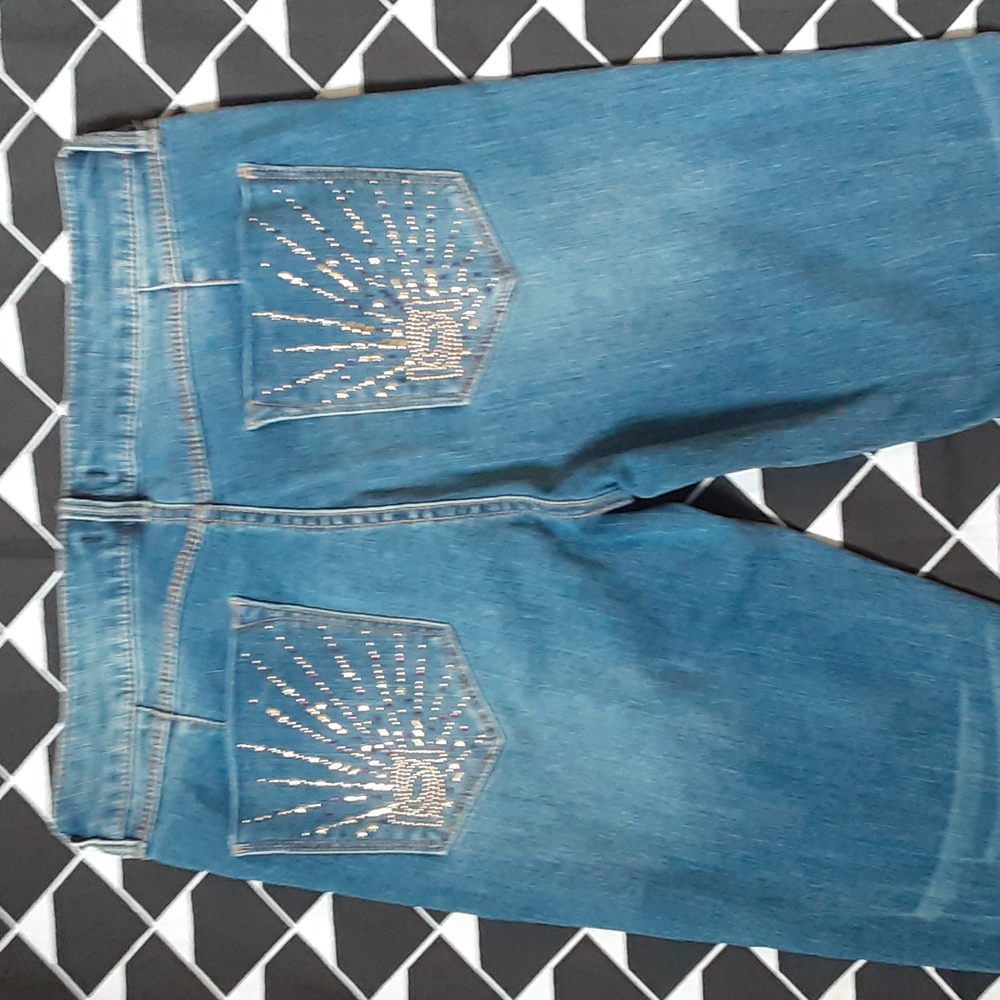 BEBE HEARTBREAKER ANKLE SKINNY JEANS, SIZE 30